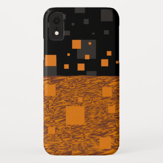 Oranje waarschuwingsbericht abstract Halloween zwa iPhone XR Hoesje