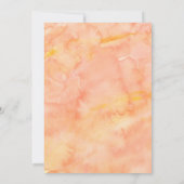 Oranje Waterverf Herfst Bruiloft Save the Date Kaart (Achterkant)