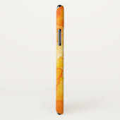 Oranje Waterverf Mashup Apple iPhone X Hoesje (Achterkant / rechts)