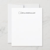 Oranje Waterverf papaver minimalistisch (Achterkant)