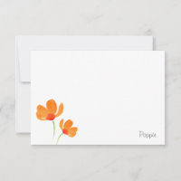 Oranje Waterverf papavers