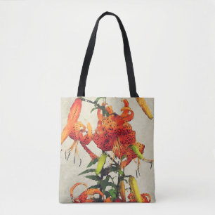 Oranje Waterverf Tijgerlelie 1 Tote Bag