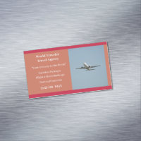 Oranje White Plane Agent Vliegtuigreisbureau