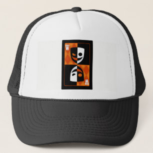 Oranje Wildcard Poker Diamonds Trucker Hoed Pet