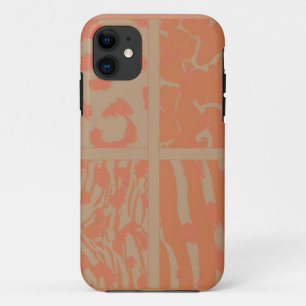 Oranje Wilde Dier Patronen iPhone 11 Hoesje