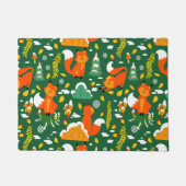 Oranje wilde herfst winter bos vos deurmat (Voorkant)