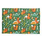 Oranje wilde herfst winter bos vos kussensloop (Achterkant)