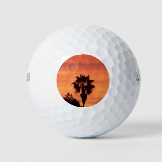 Oranje winterzonsonderstel golfballen (Voorkant)