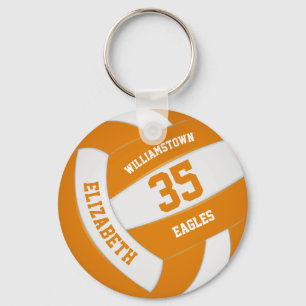 oranje witsportteam kleuren volleyball sleutelhanger