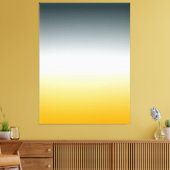 ORANJE WITTE BLUEGREEN Oorspronkelijk verloopcanva Canvas Afdruk (Insitu (Woonkamer))