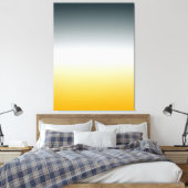 ORANJE WITTE BLUEGREEN Oorspronkelijk verloopcanva Canvas Afdruk (Insitu (Slaapkamer))
