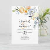 Oranje-witte bruinbloemigaard kaart (Staand voorkant)