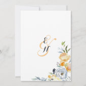 Oranje-witte bruinbloemigaard kaart (Achterkant)