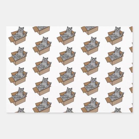 Oranje, witte en grijze kerst en kerstmis inpakpapier vel (Voorkant 3)