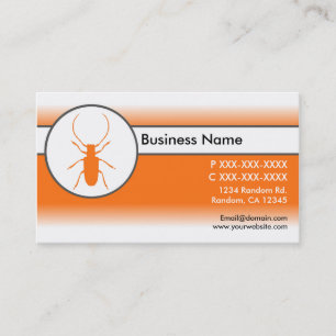 Oranje witte fade kever bug visitekaartjes