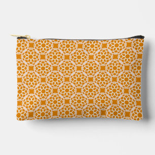 Oranje Witte Geometrische Naadloos Patroon Klein Etui