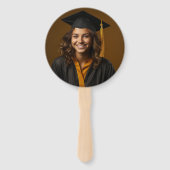 Oranje Witte Medische School Afstudeerfeest Handwaaier (Achterkant)