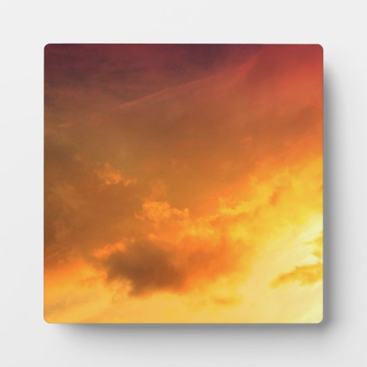 Oranje wolken fotoplaat (Voorkant)