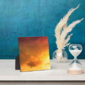 Oranje wolken fotoplaat (Insitu)