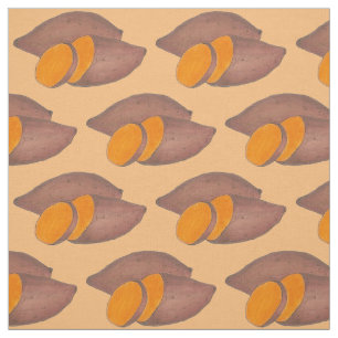 Oranje Yam Sweet Aardappelen Foodie Veggie Stof