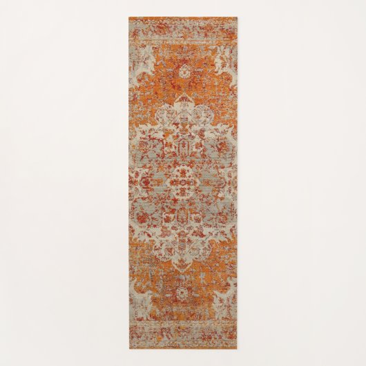 Oranje yoga-tapijt yogamat (Voorkant)