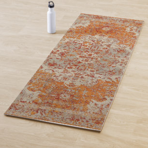 Oranje yoga-tapijt yogamat