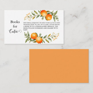 Oranje You A Little Cutie Boeken voor Baby Notitiekaartje