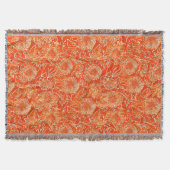Oranje zachtbloemen deken (Voorkant)