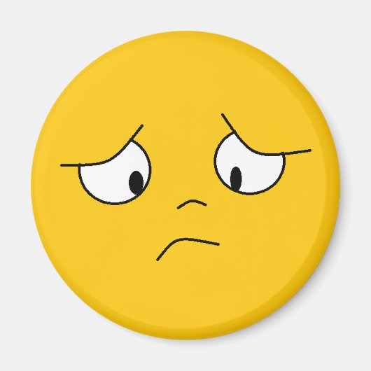 Oranje Zad Face Magnet Magneet (Voorkant)