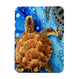 Oranje Zee schildpad Schuif Speelgoed op Blue Blan Magneet