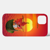 Oranje zicht Case-Mate iPhone case (Achterkant (horizontaal))