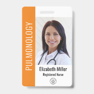 Oranje Ziekenhuis Medewerker Foto ID Badge