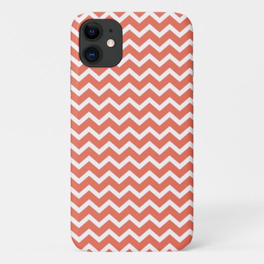 Oranje Zig Zag Chevrons Pattern Case-Mate iPhone Case (Achterkant)