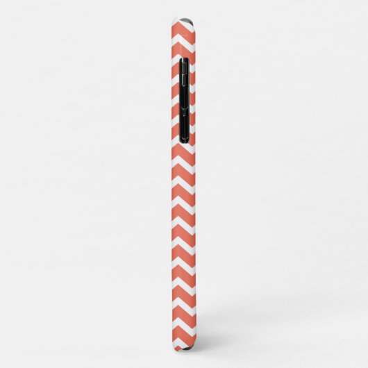 Oranje Zig Zag Chevrons Pattern Case-Mate iPhone Case (Achterkant/links)
