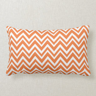 Oranje Zigzag Patroon Kussen