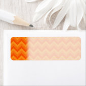 Oranje zigzag strepen. etiket (Insitu)