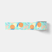 Oranje zomer Blauwgroen Lint (Voorkant)