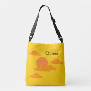 Oranje Zon in Gouden Lucht: Crossbody Tas