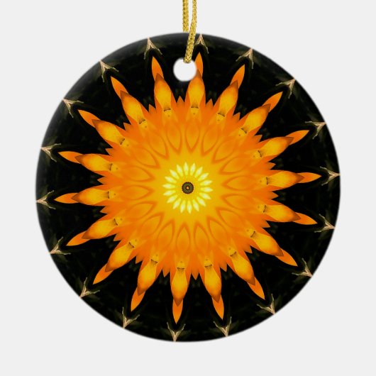Oranje zon Ornament (Voorkant)