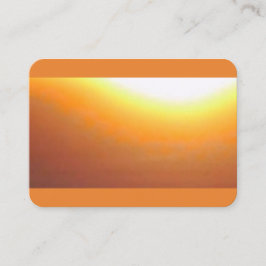 Oranje zonnebarst visitekaartje