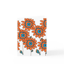 Oranje Zonnebloem III door Cynthia Turner Designs