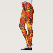 Oranje zonnebloemen leggings (Links)