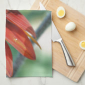 Oranje zonnebloempitten theedoek (Quarter Fold)