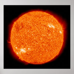 Oranje zonnebranden poster