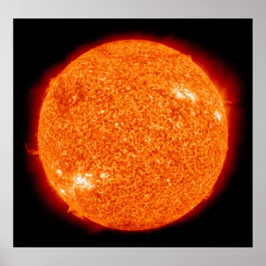 Oranje zonnebranden poster (Voorkant)