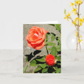 Oranje zonneschijn.... kaart (Gele Bloem)