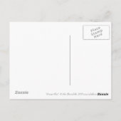 Oranje zonneschijnlandschap met gloed briefkaart (Achterkant)