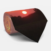 Oranje ZonneStropdas Stropdas (Opgerold)