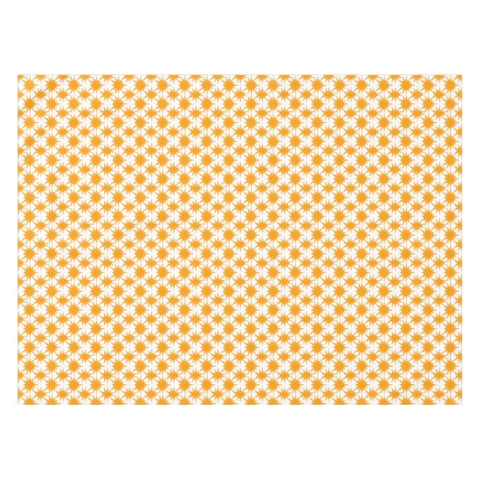 Oranje zonnige zonnesonne-energie tafelkleed (Voorkant (Horizontaal))