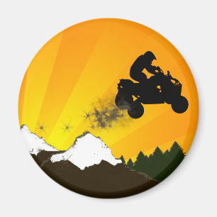 oranje zonsondergang. magneet